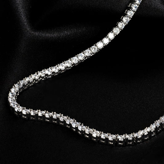 5MM TENNIS CHAIN - WHITE GOLD