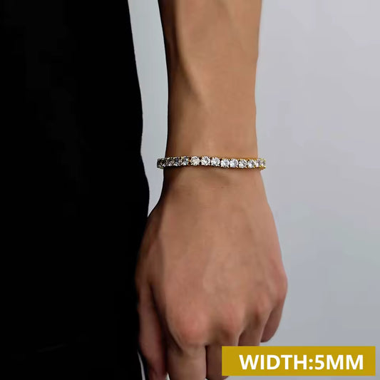 5MM TENNIS BRACELET - GOLD