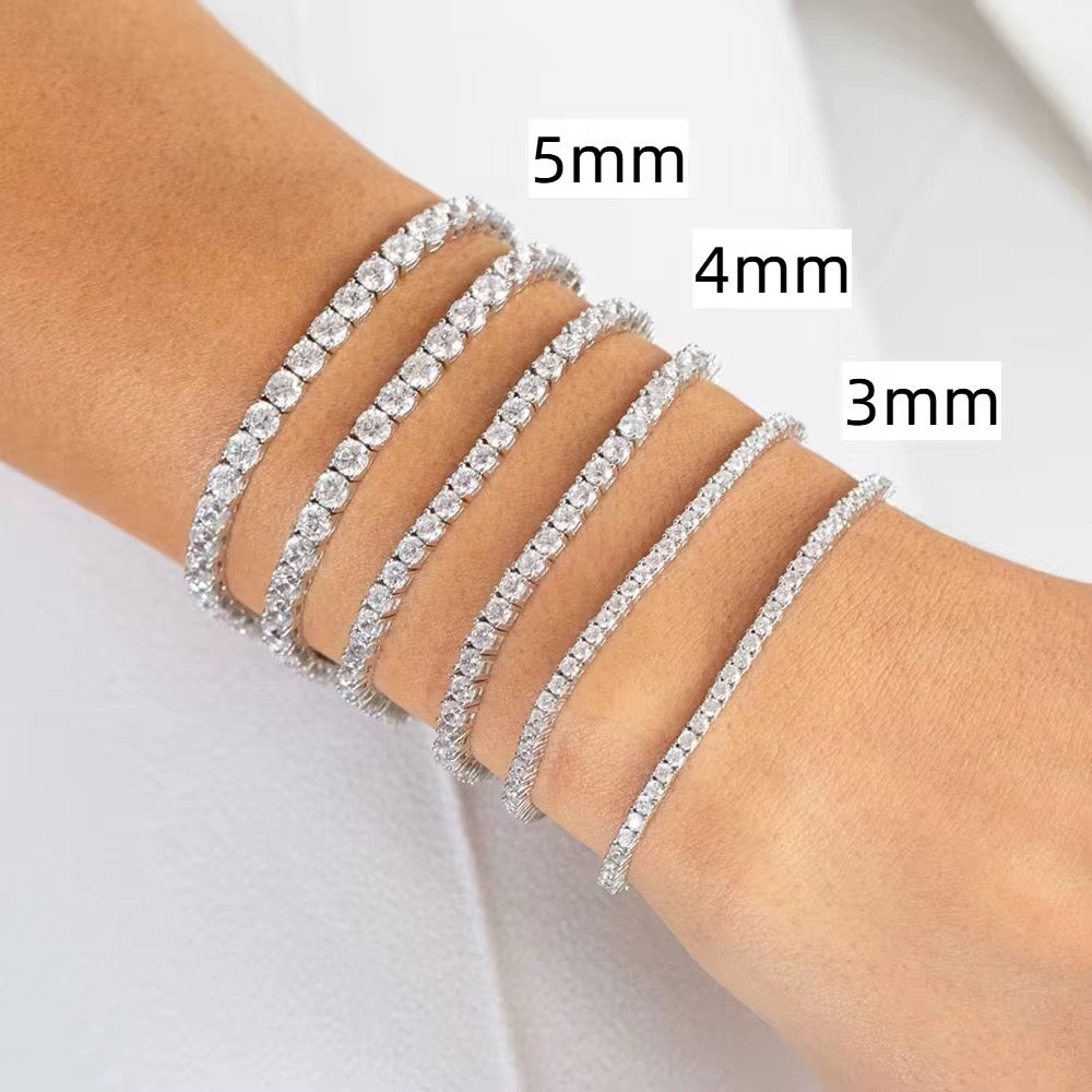 VVS MOISSANITE TENNIS BRACELET / CHAIN (Pass Diamond Test)