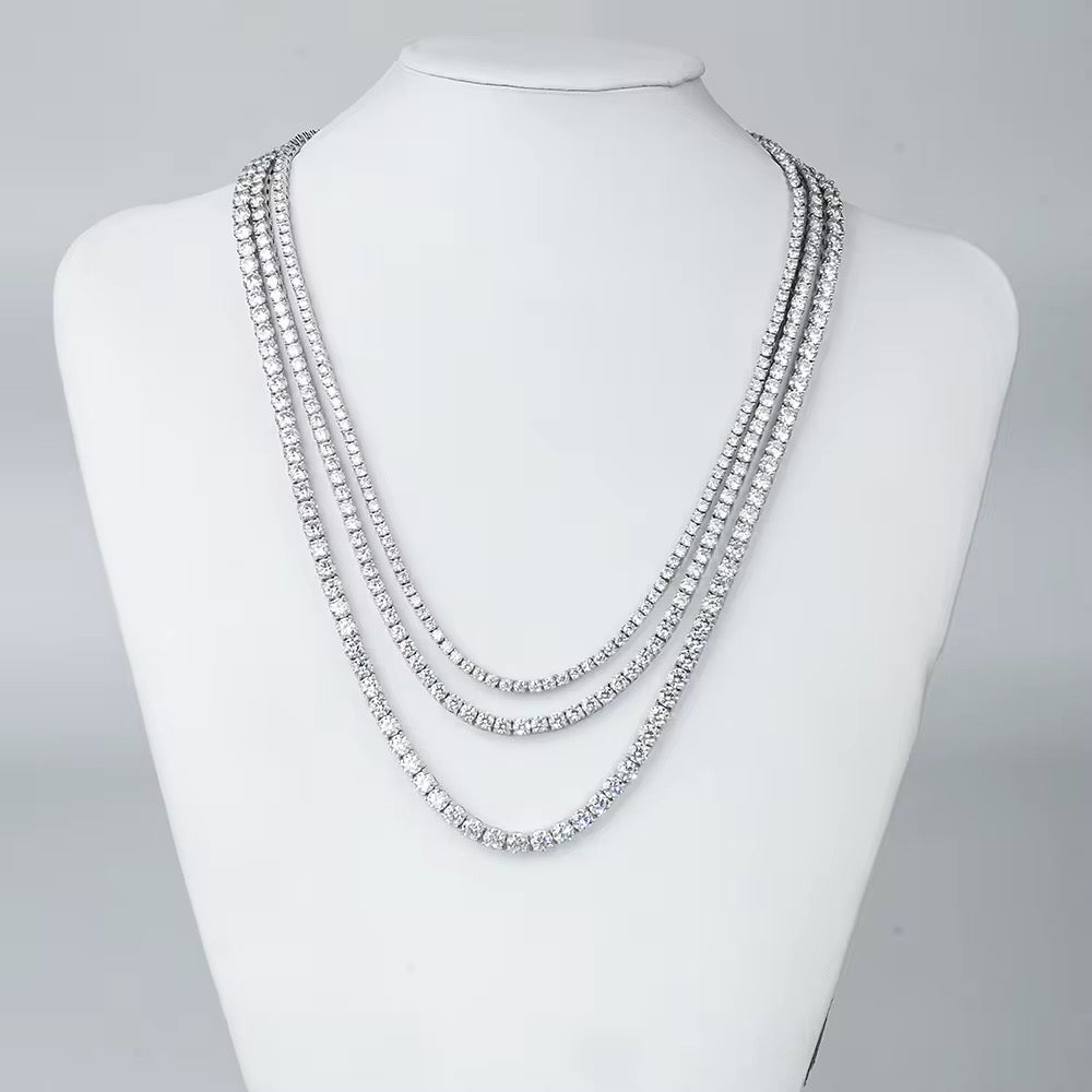 VVS MOISSANITE TENNIS BRACELET / CHAIN (Pass Diamond Test)