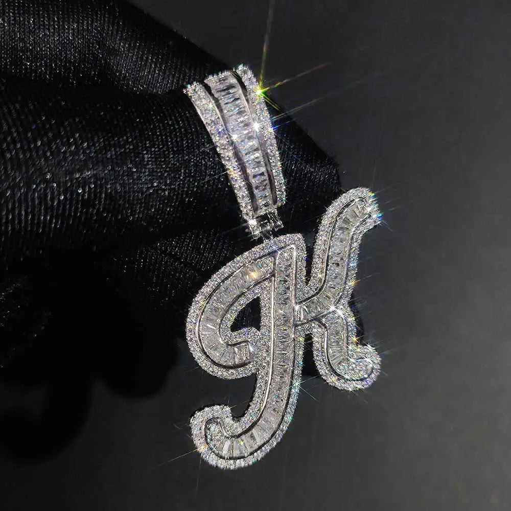 CUSTOM ICED OUT LETTER CHAIN - ONLY ICE