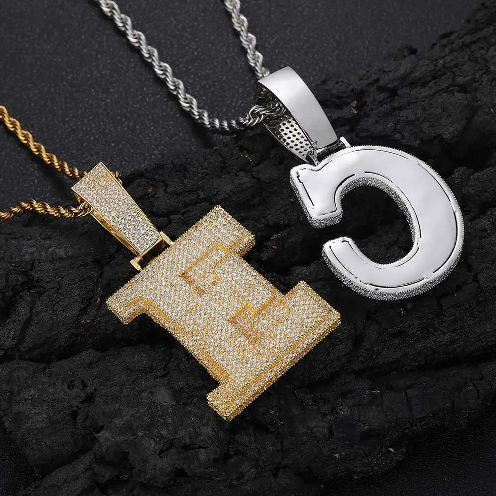 CUSTOM ICED OUT BOLD LETTER CHAIN