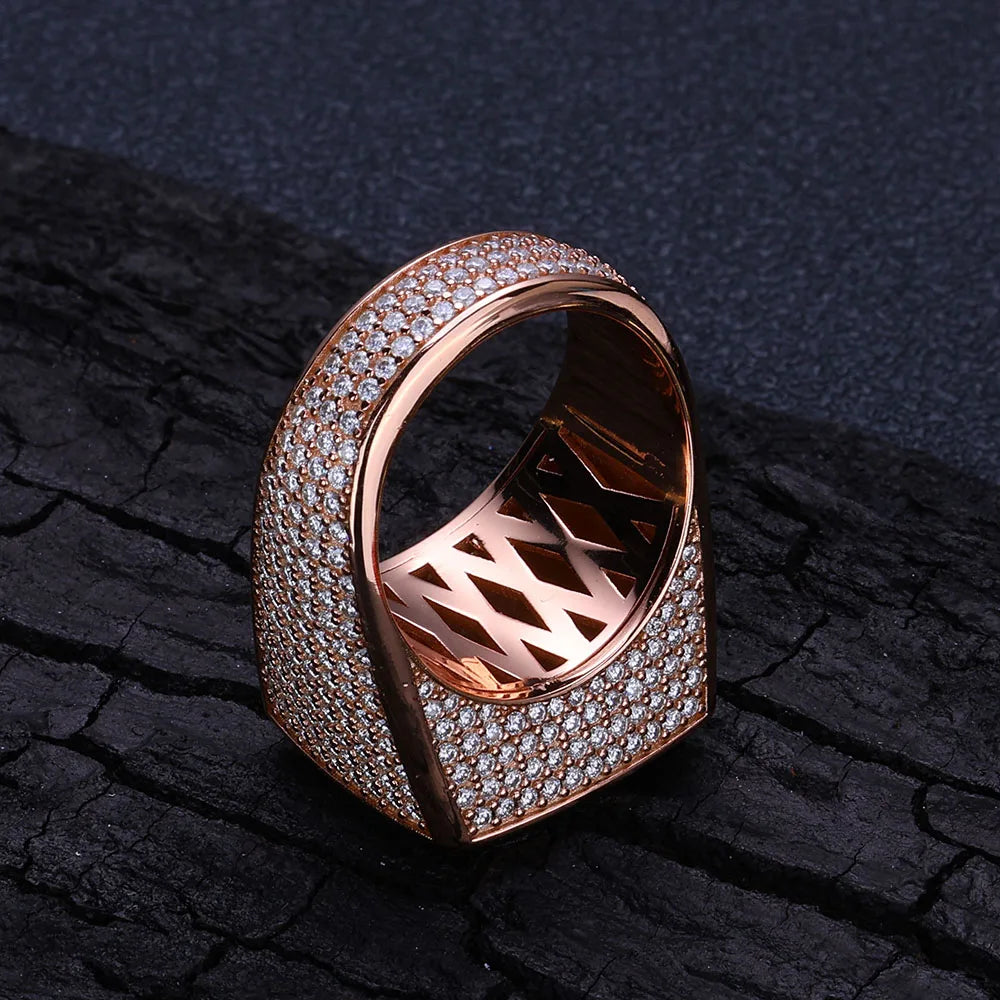 CUSTOM VVS MOISSANTE HIPHOP RING