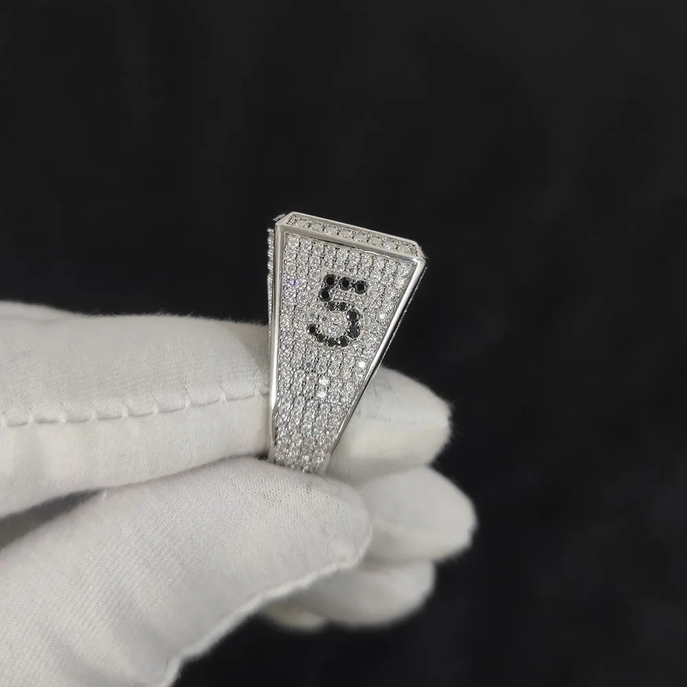 CUSTOM VVS MOISSANTE HIPHOP RING