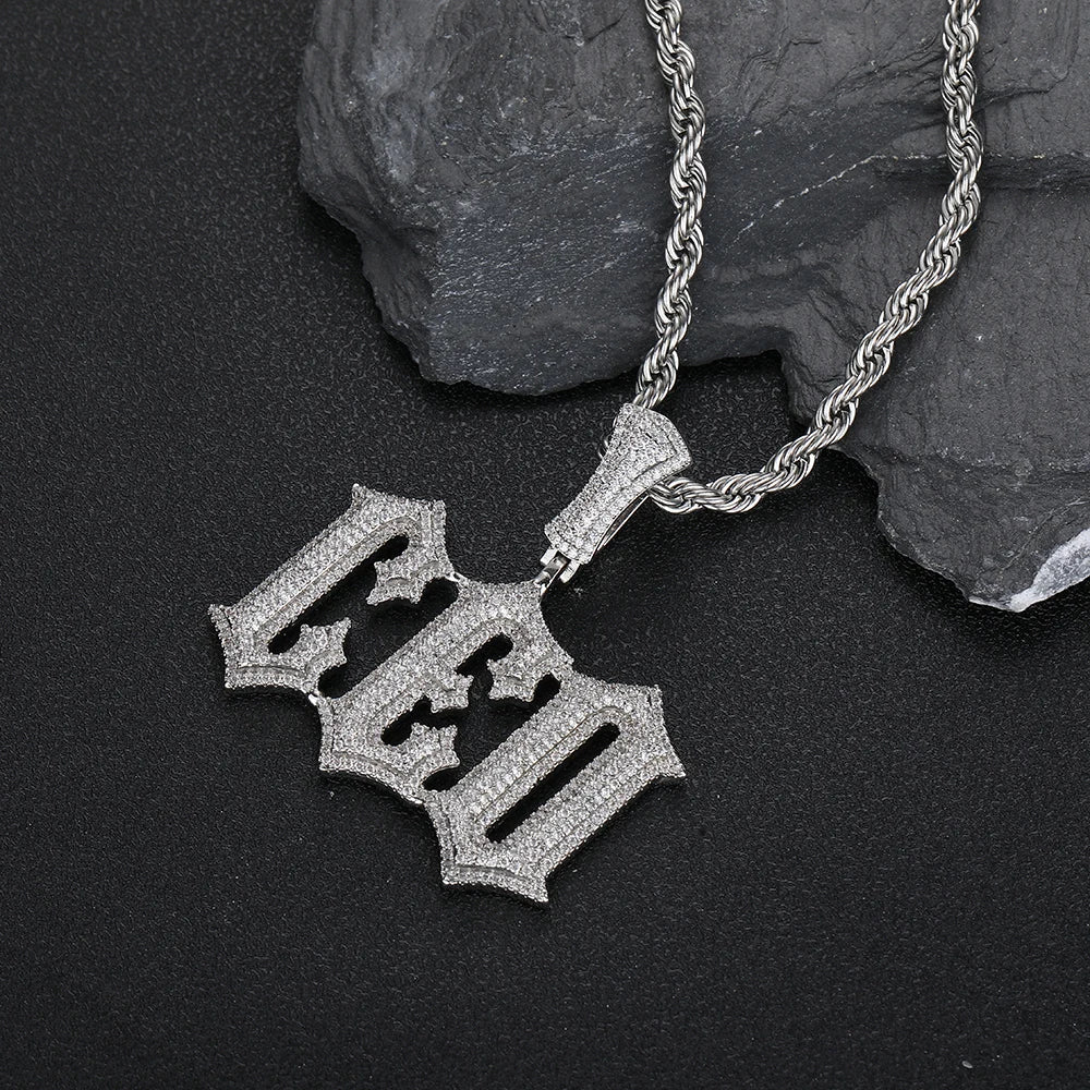 CUSTOM ICED OUT LETTER OLD ENGLISH