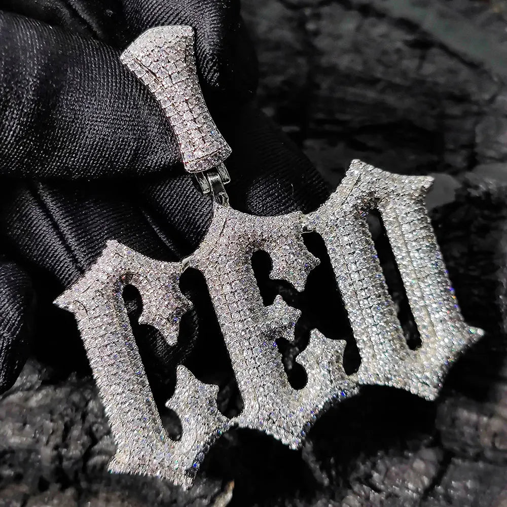 CUSTOM ICED OUT LETTER OLD ENGLISH