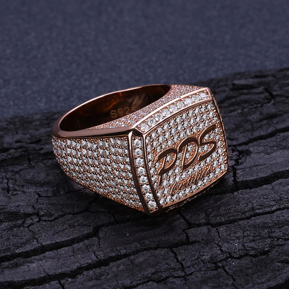 CUSTOM VVS MOISSANTE HIPHOP RING