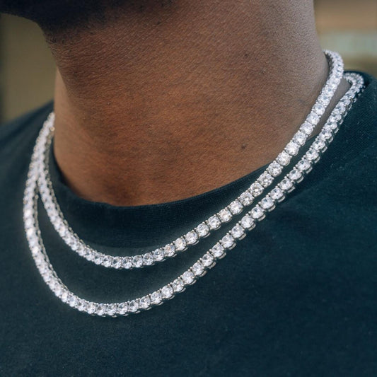 5MM TENNIS CHAIN - WHITE GOLD