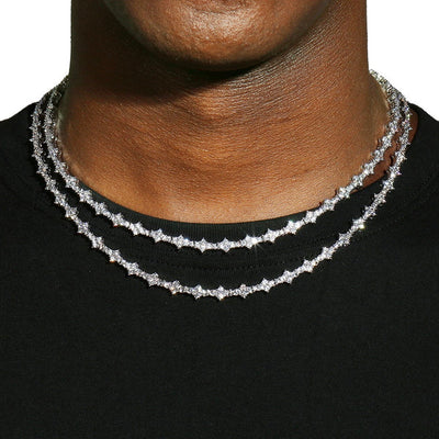 6.5MM HONEYCOMB CHAIN - VVS MOISSANITE