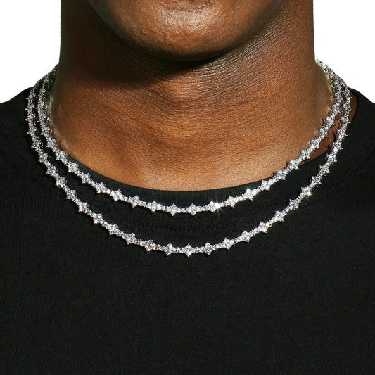 6.5MM HONEYCOMB CHAIN - VVS MOISSANITE