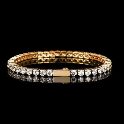 3MM TENNIS BRACELET - GOLD