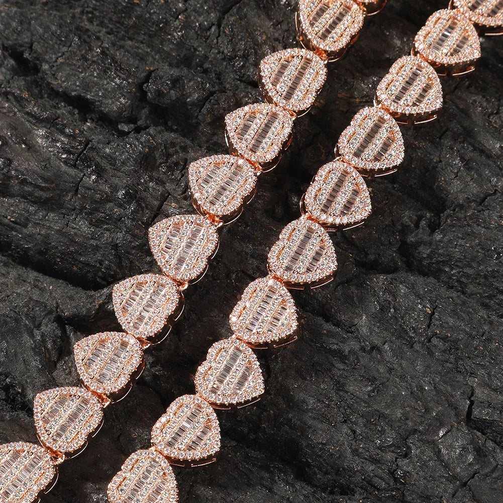 HEART-SHAPED NECKLACE - ONLY ICE