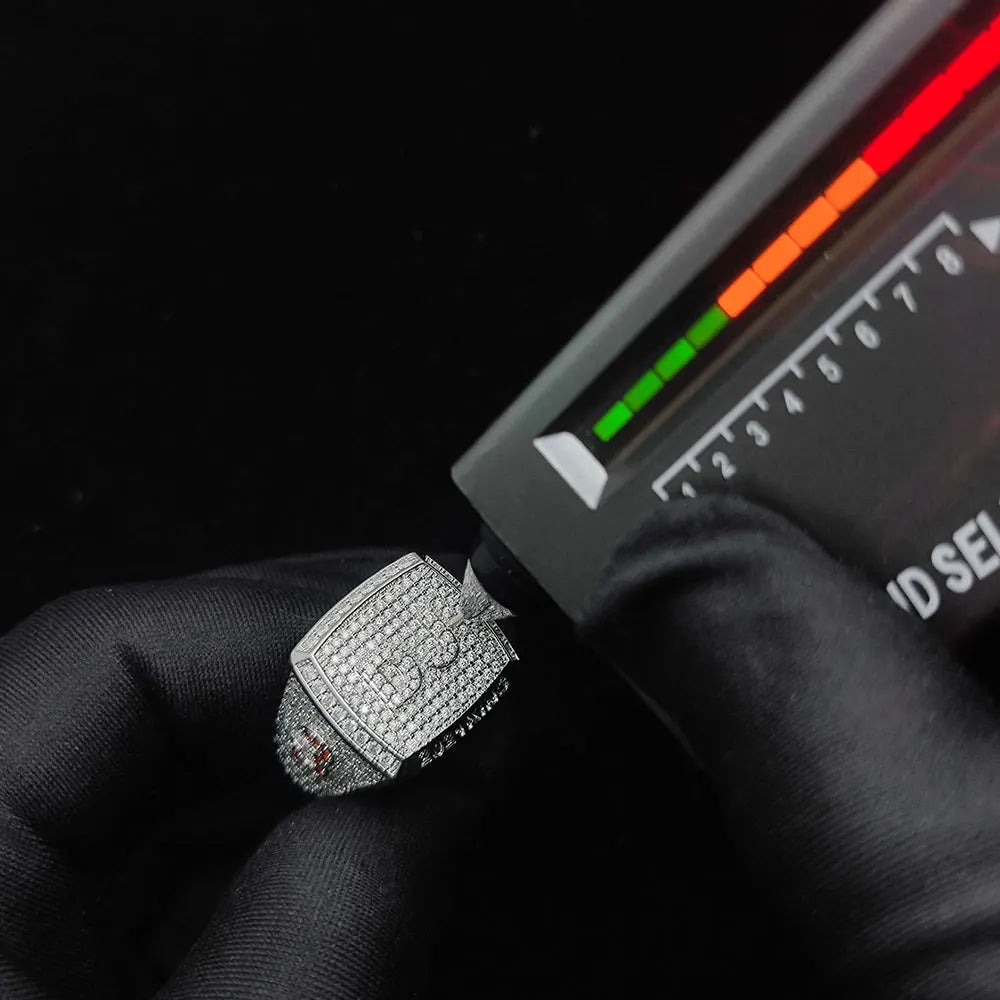 CUSTOM VVS MOISSANTE HIPHOP RING