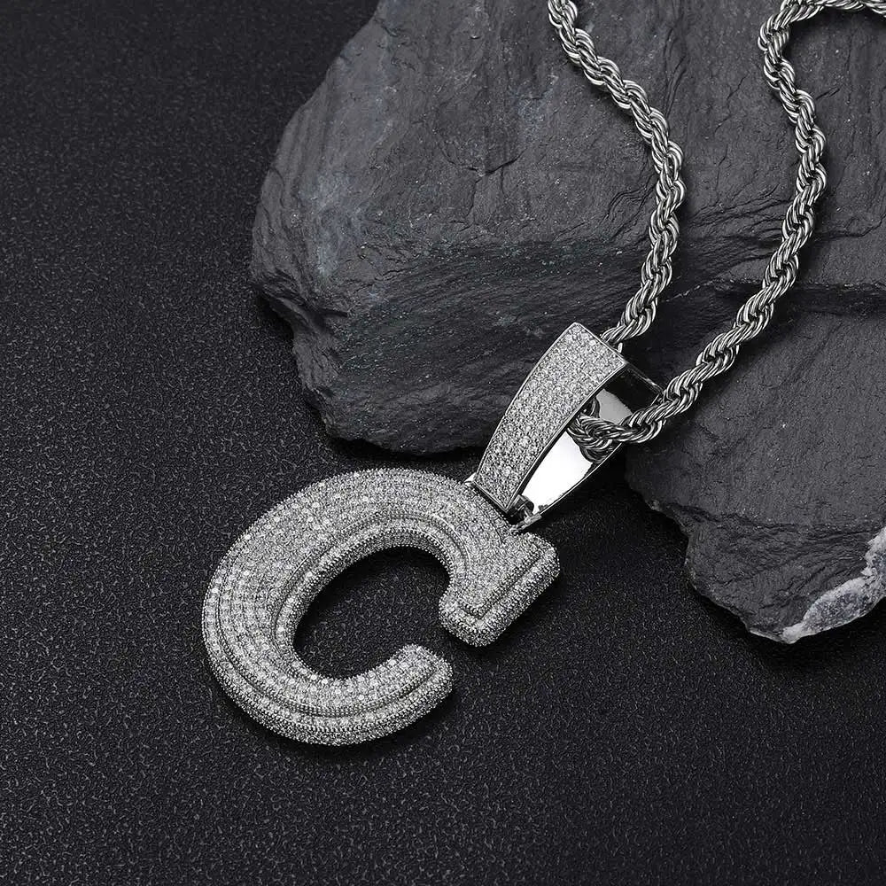 CUSTOM ICED OUT BOLD LETTER CHAIN