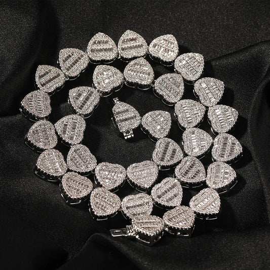 HEART-SHAPED NECKLACE - ONLY ICE