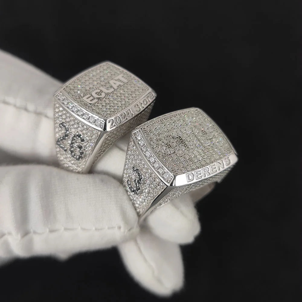 CUSTOM VVS MOISSANTE HIPHOP RING