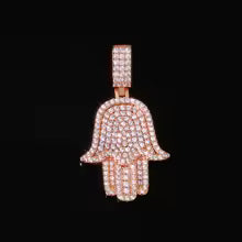 HAMSA HAND PENDANT - ROSE GOLD