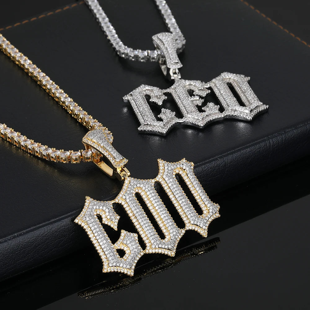CUSTOM ICED OUT LETTER OLD ENGLISH