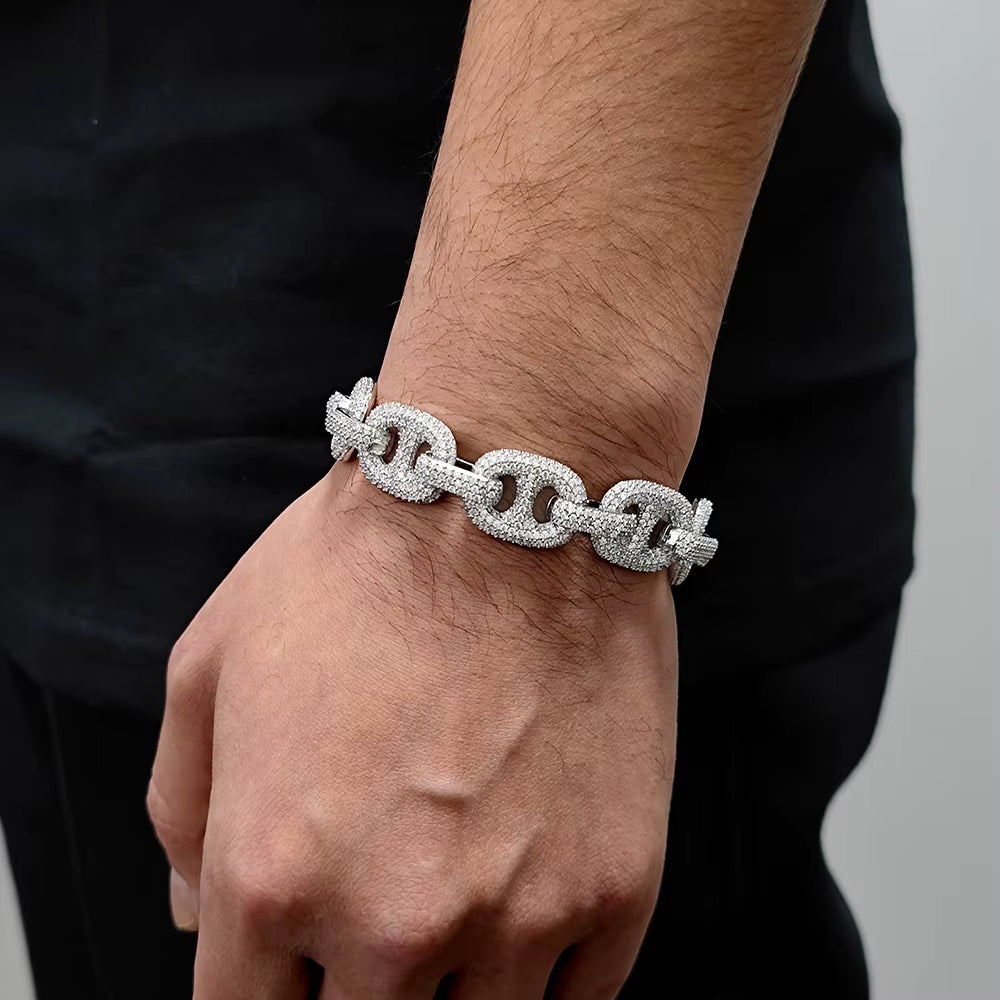 MIAMI CUBAN BRACELET - WHITE GOLD