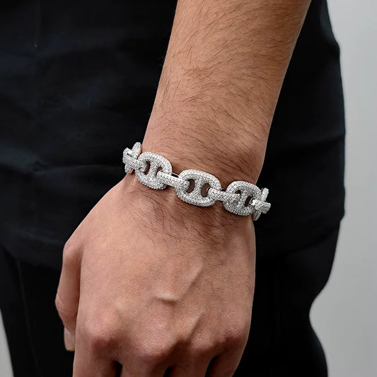 MIAMI CUBAN BRACELET - WHITE GOLD