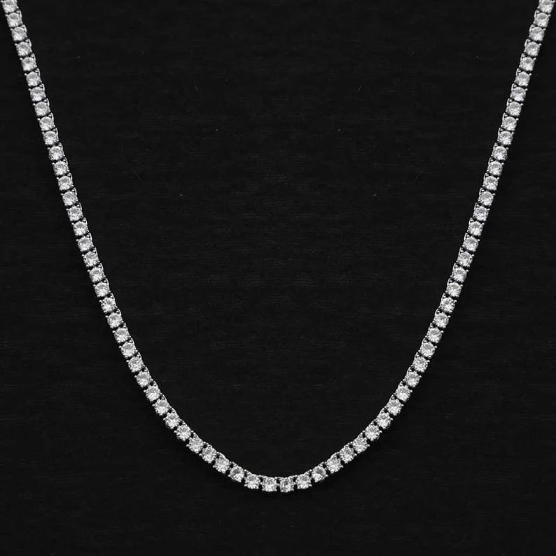 3MM TENNIS CHAIN - WHITE GOLD