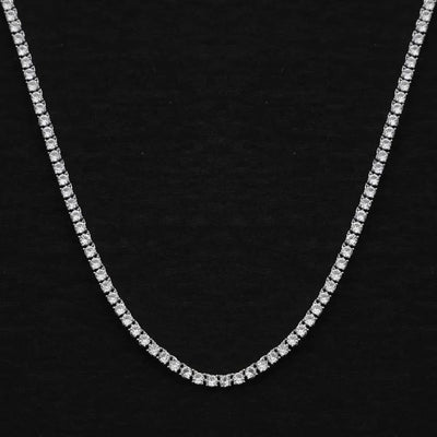 3MM TENNIS CHAIN - WHITE GOLD