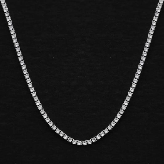 3MM TENNIS CHAIN - WHITE GOLD